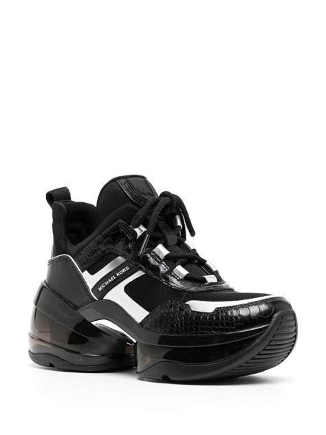 michael kors olympia sneakers schwarz|michael kors olympia sneakers black.